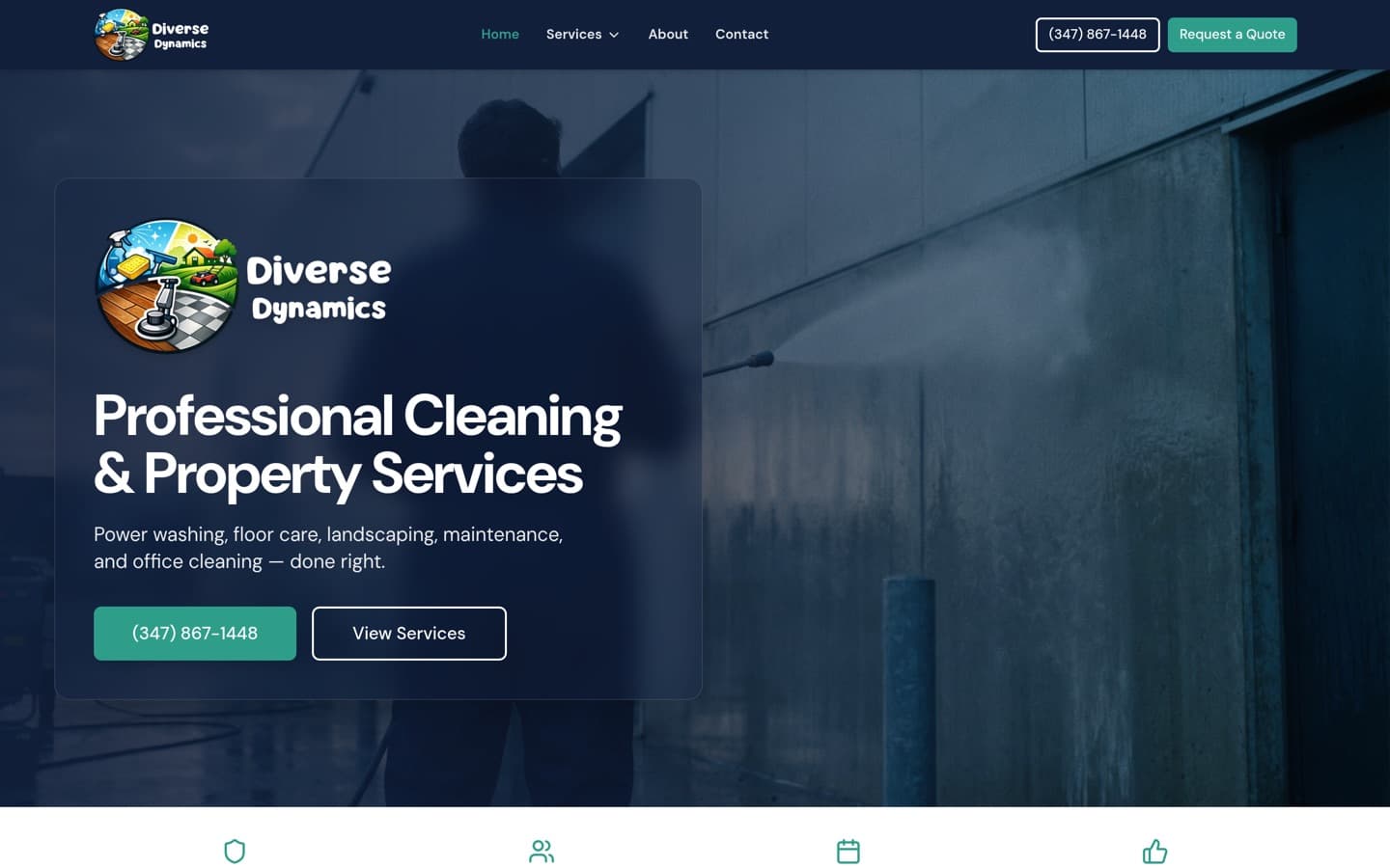 Diverse Dynamics website homepage
