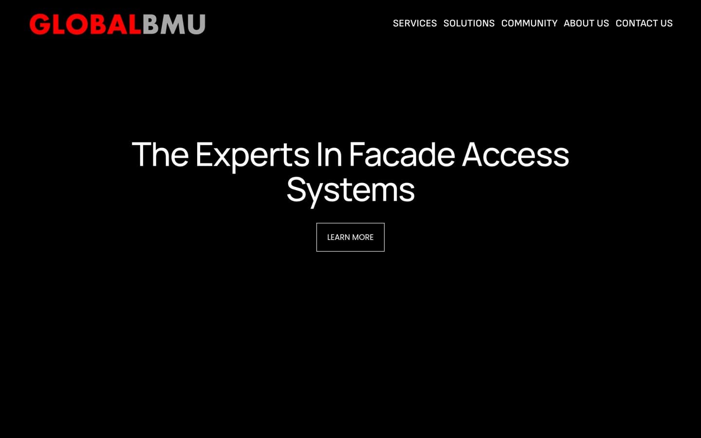 Global BMU website homepage